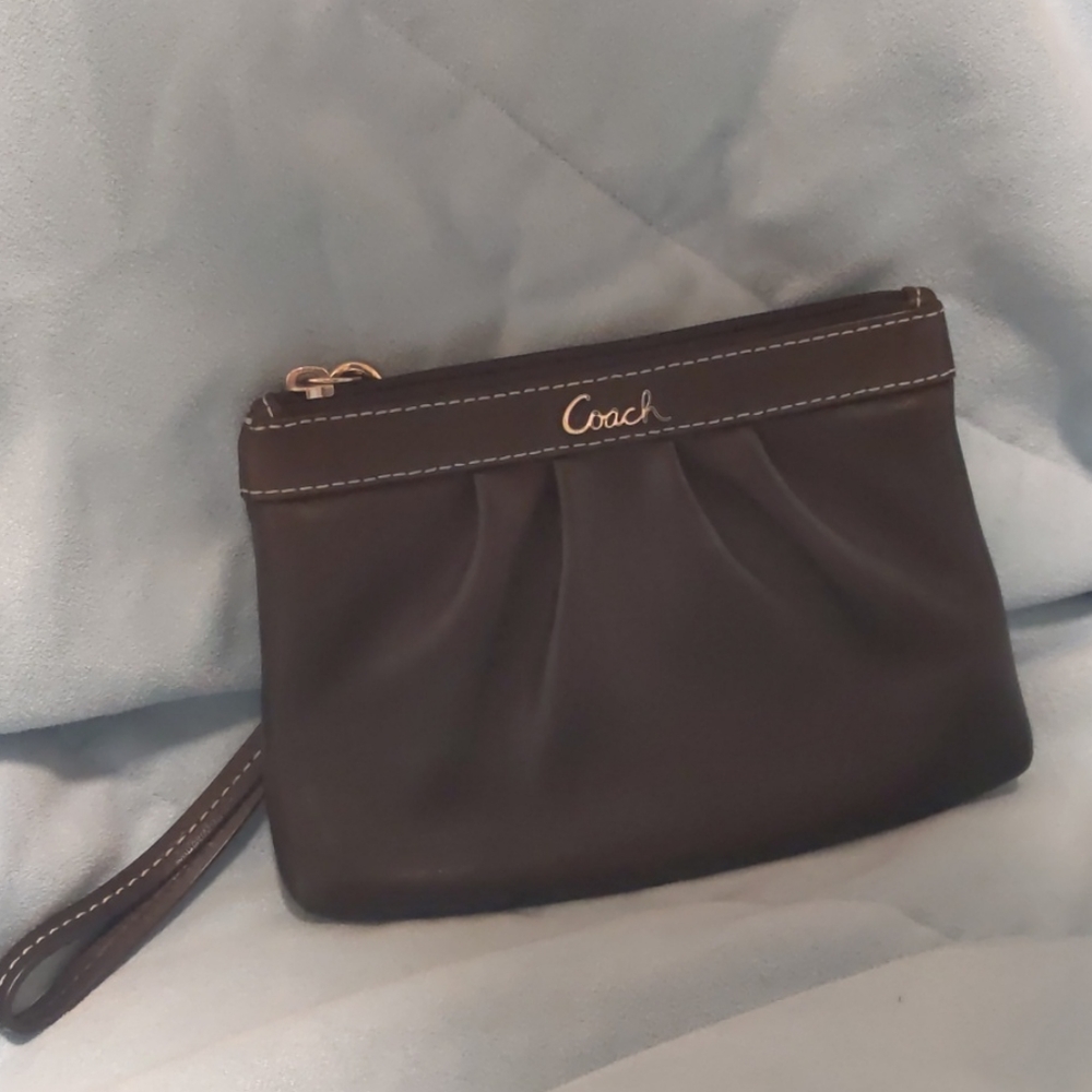 Black Coach Wristlet